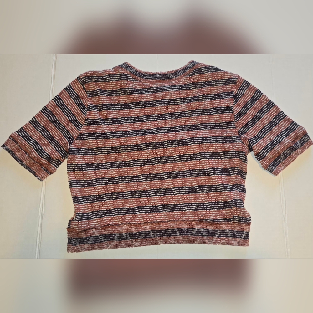 Free People X Intimately Cropped Knit Top – Size Medium - Picture 3 of 6